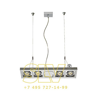 154222 AIXLIGHT LONG MR16 светильник подвесной с ЭПН для 4-x ламп MR16 по 50Вт макс., серебристый SLV 154222 AIXLIGHT LONG MR16 светильник подвесной с ЭПН для 4-x ламп MR16 по 50Вт макс., серебристый SLV