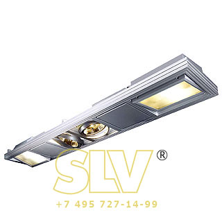 154392 AIXLIGHT SHOP II светильник с ЭПРА, ЭПН для ламп HQI-TS 2х70Вт и QRB111 2х75Вт макс., серебристый SLV 154392 AIXLIGHT SHOP II светильник с ЭПРА, ЭПН для ламп HQI-TS 2х70Вт и QRB111 2х75Вт макс., серебристый SLV